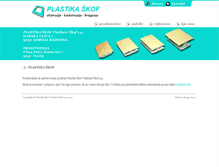 Tablet Screenshot of plastika-skof.si